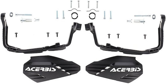 Acerbis Motorcycle Protective Hand Guards in Black Colour
