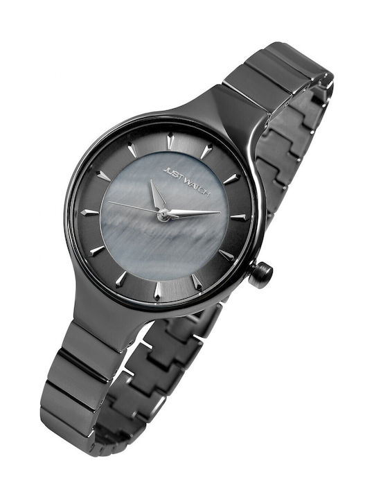 Just Watch Women's Watch with Black Metal Bracelet