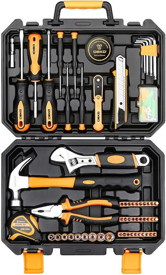 Set De Unelte Manuale Multifuncționale Cutie De Scule Robustă Inclusă Dkmt100