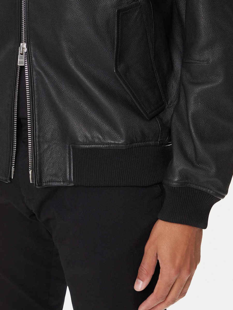 Boss Leather Jacket Black 50543899-001 | Skroutz.mt