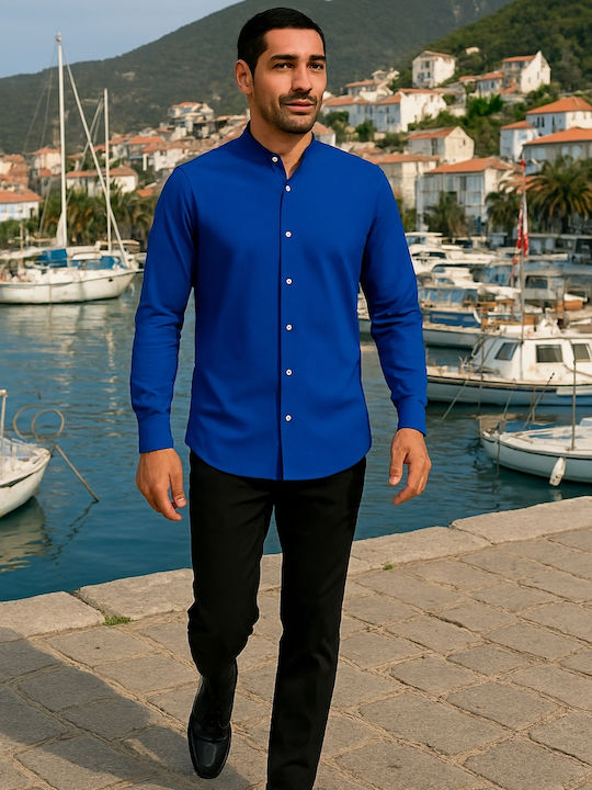 Langärmlig Hemd Blue.
