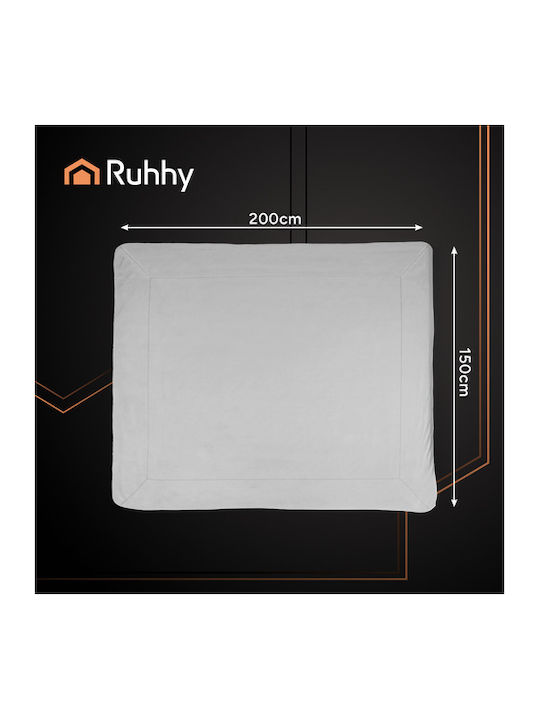 Ruhhy Blanket Fleece Single 150x200cm Light Gray