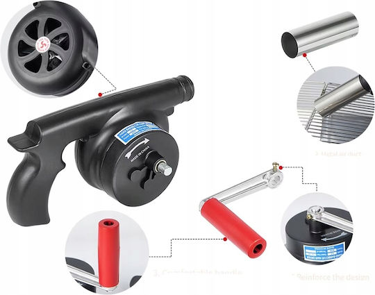 Verk Group Manual Air Gun with Hand Crank for Barbeque