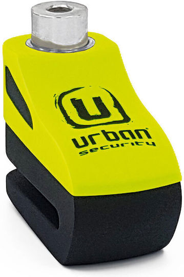 Urban Motorcycle Disc Brake Lock with 5.5mm Pin in Yellow