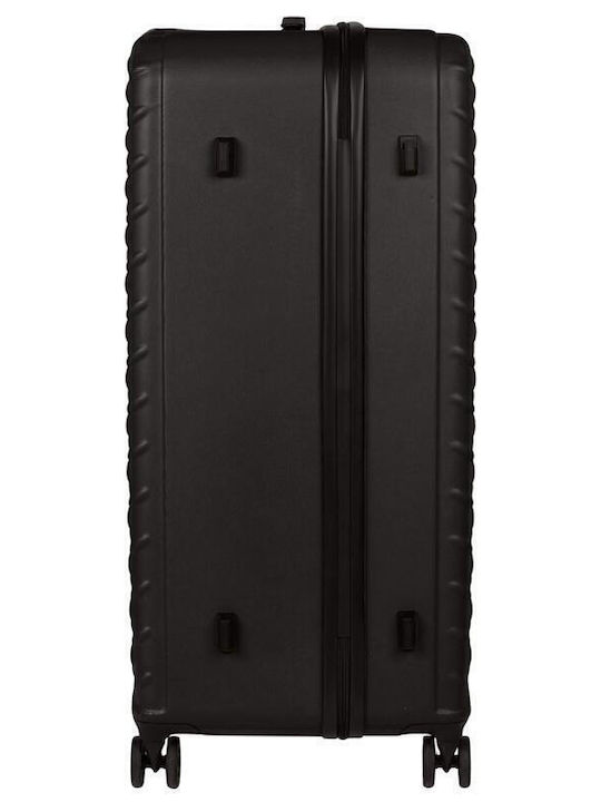 CAT Medium Hard Black Travel Suitcase with 4 Wheels Height 68cm