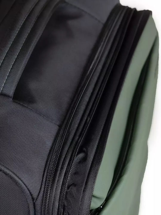 Newcom Valiză De Călătorie Medie Din Material Textil Verde Cu 4 Roți Înălțime 58 Cm
