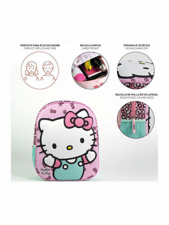 Cerda Hello Kitty Ghiozdan Școlar De Spate Grădiniță Roz