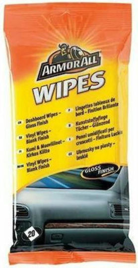 Armor All Cleaning / Polishing and Protective Wipes for Car Dashboard 20pcs