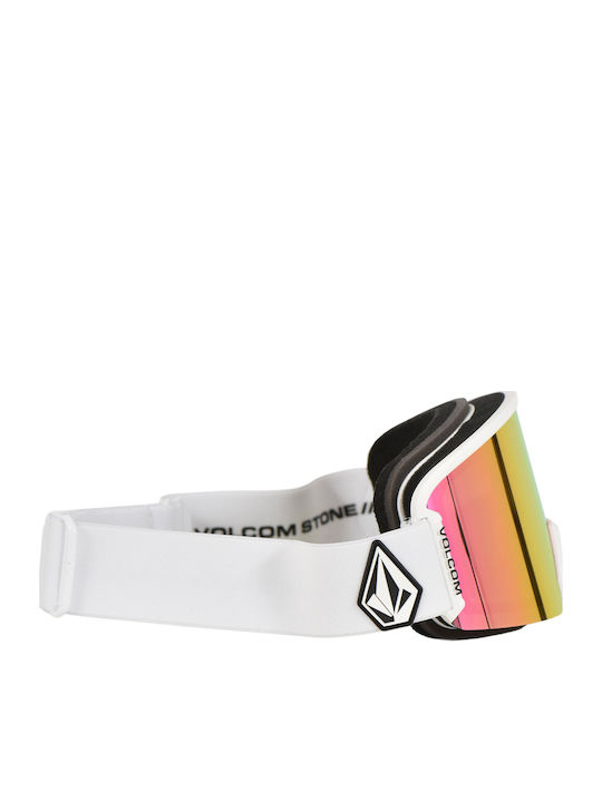 Volcom 'garden' Ski & Snowboard Goggles Kids Pink with Lens in Pink Color