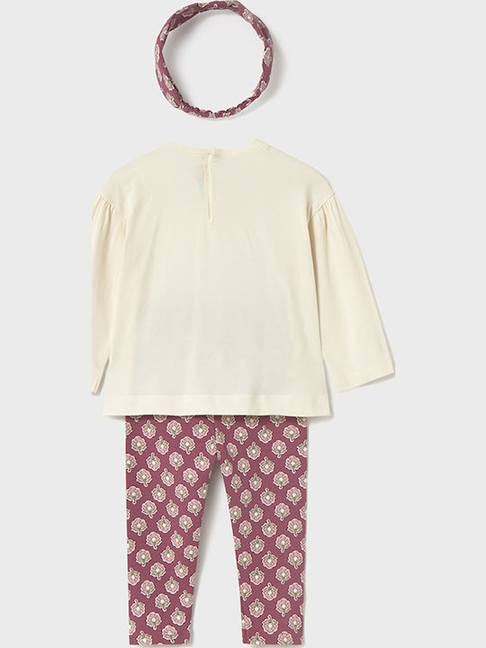 Kinder-Set mit Leggings Winter 3Stück Pink