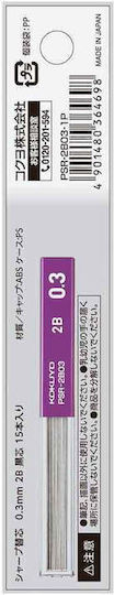 Пълнители за Механичен Молив 0.3mm Sharp Kokuyo 2B