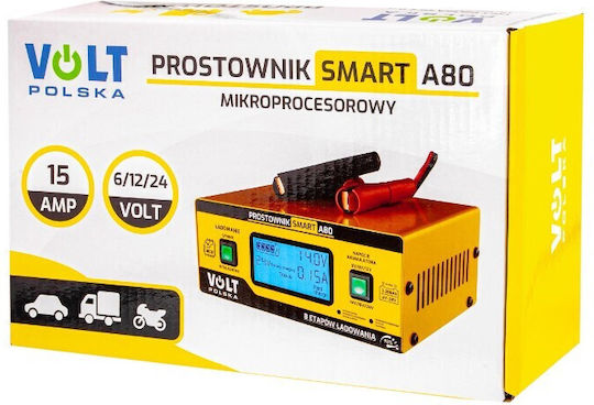 Volt Polska Smart Volt Rectifier Car Truck & Motorcycle Battery Charger 6/12/24V
