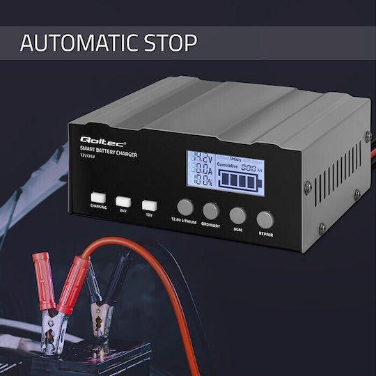Qoltec Φορτιστής Μπαταρίας Αυτοκινήτου 12V