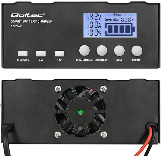Qoltec Φορτιστής Μπαταρίας Αυτοκινήτου 12V