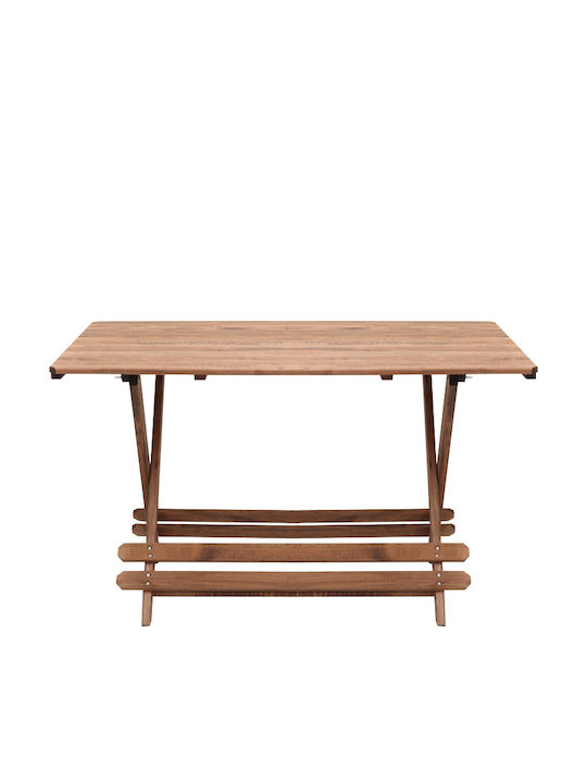 Tisch Zusammenklappbar Queen Walnut 120x80x75cm