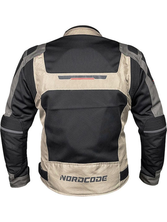 Nordcode Escape Summer Men's Motorcycle Jacket Cordura Black/Sand/Olive