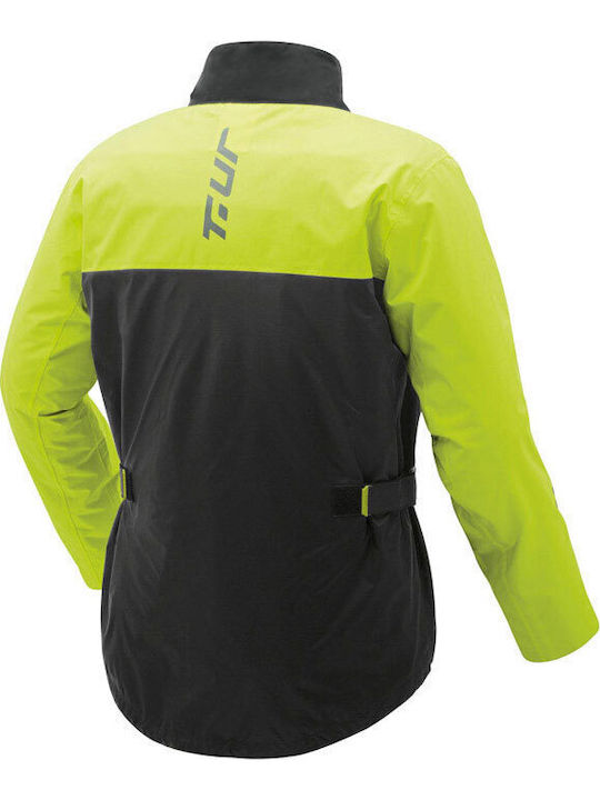 T.ur Jachetă impermeabilă pentru motociclete pentru bărbați Fluo/Black
