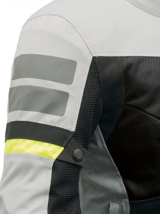 T.ur Etna Sommer Damen Motorradjacke Black/Light Grey