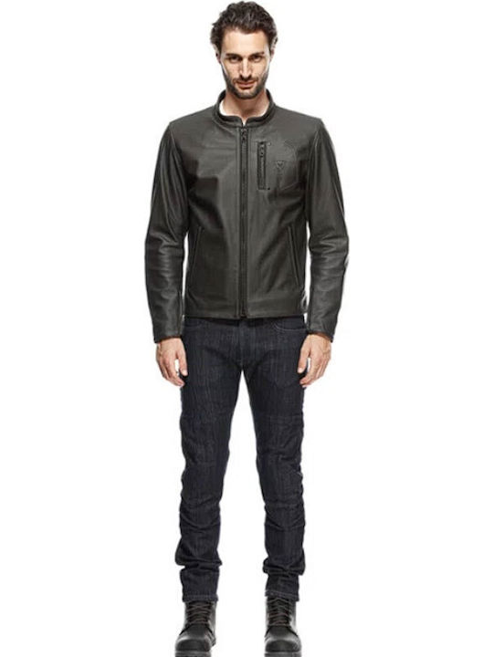 Dainese Men's Motorcycle Jacket Leather 4 Seasons Brown