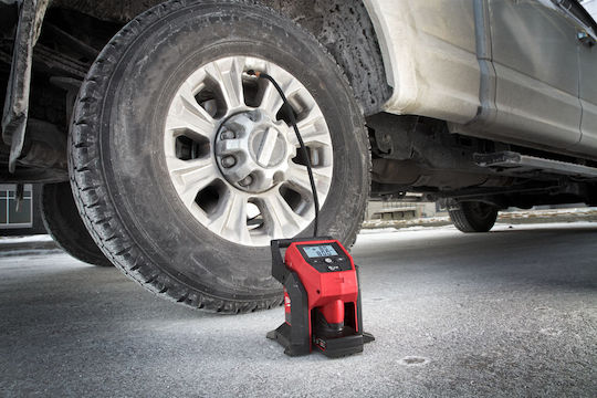 Milwaukee Car Tire Pump M12 Bi0 Sub Compact 120PSI 12V (Without Battery)