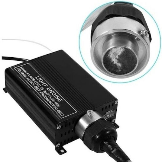 Kit Led Rgb+w Fibra Optică Idealstore Montat pe Tavan Efect Meteor 760 Fire 3m 12v Control Wireless Aplicație Ios Android Bluetooth Multi-color