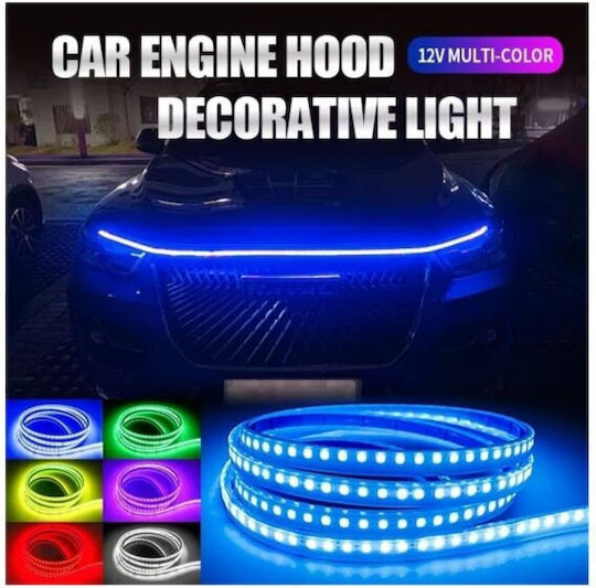 Bandă LED Idealstore Capotă 12V 180cm Lumină Multicoloră IP68 Rezistentă la Apă Funcționează la Interval de Temperatură -30 până la +70 Grade Celsius