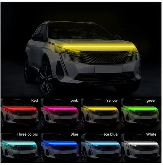 Bandă LED Idealstore Capotă 12V 180cm Lumină Multicoloră IP68 Rezistentă la Apă Funcționează la Interval de Temperatură -30 până la +70 Grade Celsius