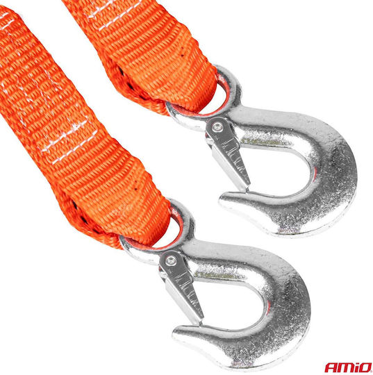 AMiO Car Towing Strap with Towing Capacity up to 4.5 Tons 5m in Orange Colour