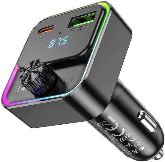Hoco FM Transmitter Αυτοκινήτου με Bluetooth / USB