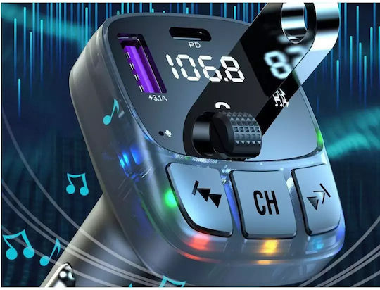 FM предавател за кола с Bluetooth / USB