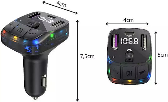 FM предавател за кола с Bluetooth / USB