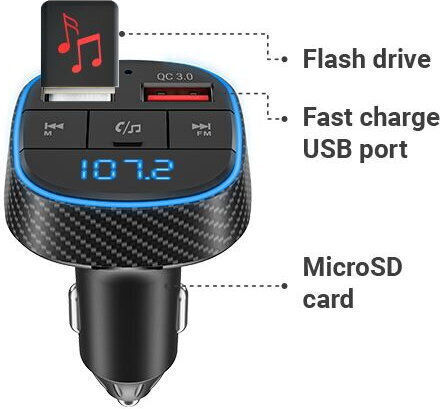 Navitel FM Transmitter Αυτοκινήτου mit Bluetooth