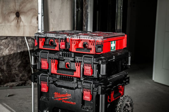 Milwaukee Packout Кутия за Първа Помощ Пластмасова с Оборудване