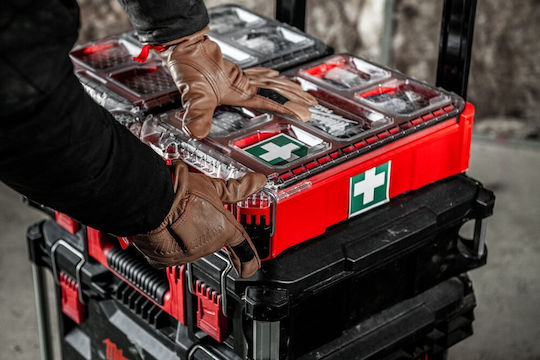 Milwaukee Packout Кутия за Първа Помощ Пластмасова с Оборудване