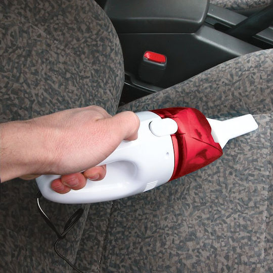 Carpoint Carpoint Autostaubsauger mit Kabel Zigarettenanzünder 12V 60W Weiß/Rot