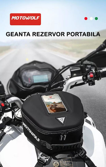 Motowolf Tank Bag Μοτοσυκλέτας με Ιμάντες