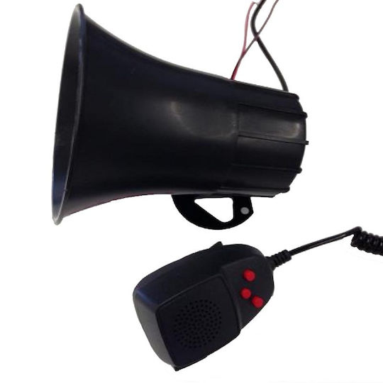 Police Horn with 3 Sounds and Microphone 50watt Car0000388