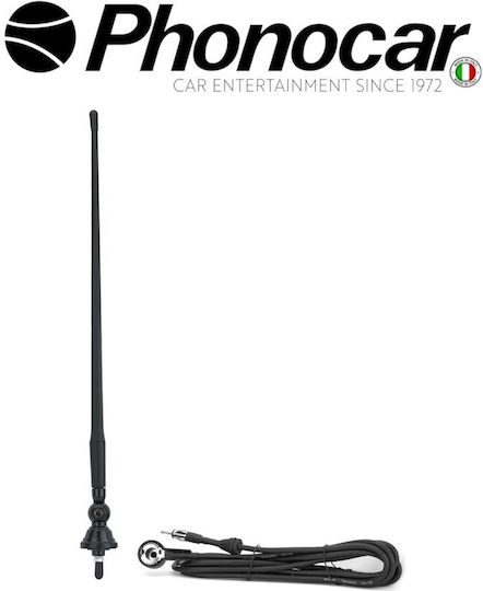 Phonocar KFZ-Antenne Dach Mit Gewinde in Schwarz Farbe