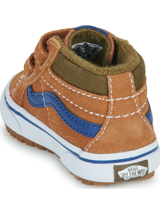 Mte Sk8-mid Reissue V Kids Sneakers High with Scratch Brown