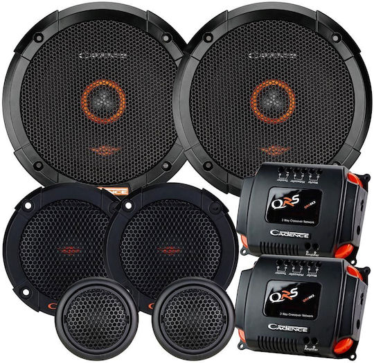 Cadence Car Speaker Set QRS6K3 Separate 6.5" with 100W RMS (3 Way)