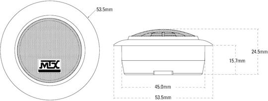 MTX Σετ Ηχεία Αυτοκινήτου με 65W RMS (4 Δρόμων)