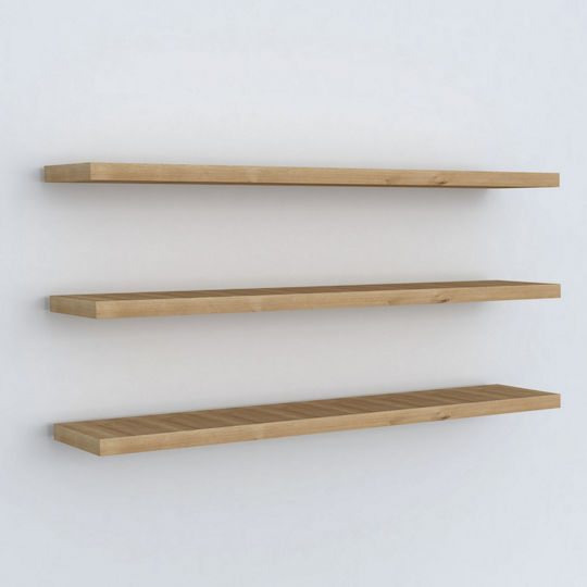 Rafturi Boss Natural (3 Bucăți) 60x14.5x1.8 cm