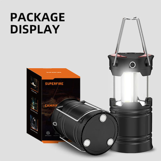 Superfire Lanternă LED cu Baterie pentru Camping Waterproof cu Lanternă 220 Lumen 5W