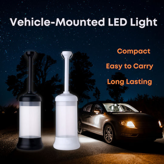 Herzberg Portable Led Lantern Rechargeable for Camping White with Magnetic Base 1.5W
