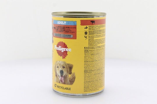 Pedigree Υγρή Τροφή Σκύλων σε Κονσέρβα με Μοσχάρι, Συκώτι και Καρότο 400gr