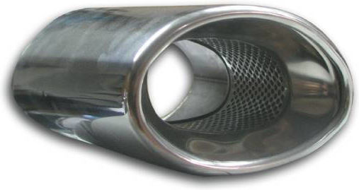 Americat Auspufftopf Universal Oval geneigt 90x105x300mm