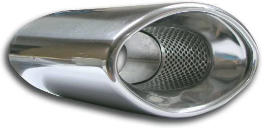 Americat Auspufftopf Universal Oval geneigt 90x105x300mm