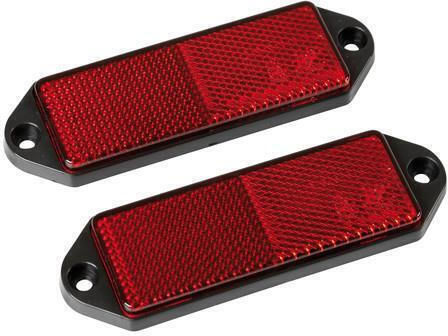 Lampa Truck Reflector Reflective Euro-Norm Red 90x35mm 2 pieces L2054.0