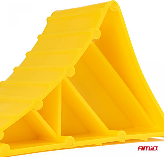 Yellow Plastic Wheel Chock 220x80x120mm 1pc