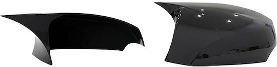 Set 2 Capace Oglindă Stil Batman Renault Laguna III 2007-2014 Culoare Negru Pian Negru Lucios Instalare Ușoară Rezistent la UV Material Premium